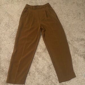 Madewell Brown Harlow Tailored Pants